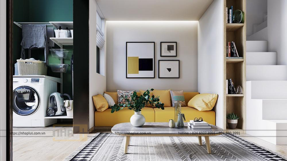 Thiết kế nội thất căn hộ của cô gái trẻ theo phong cách Scandinavian