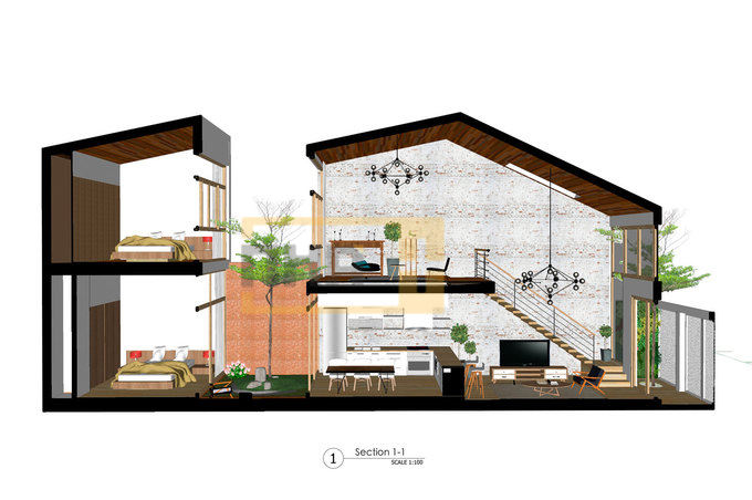 Thiết kế nhà phố 2 tầng đẹp