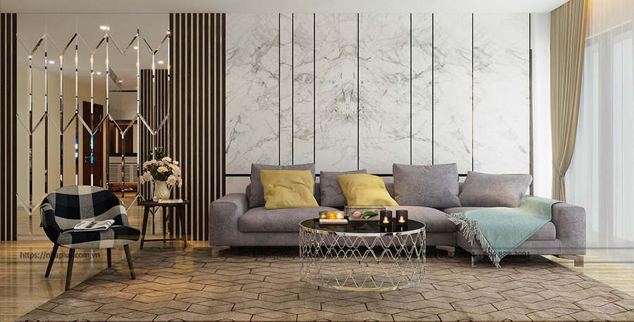 Thiết kế nội thất chung cư Discoverty Complex nhà chị Lan Anh