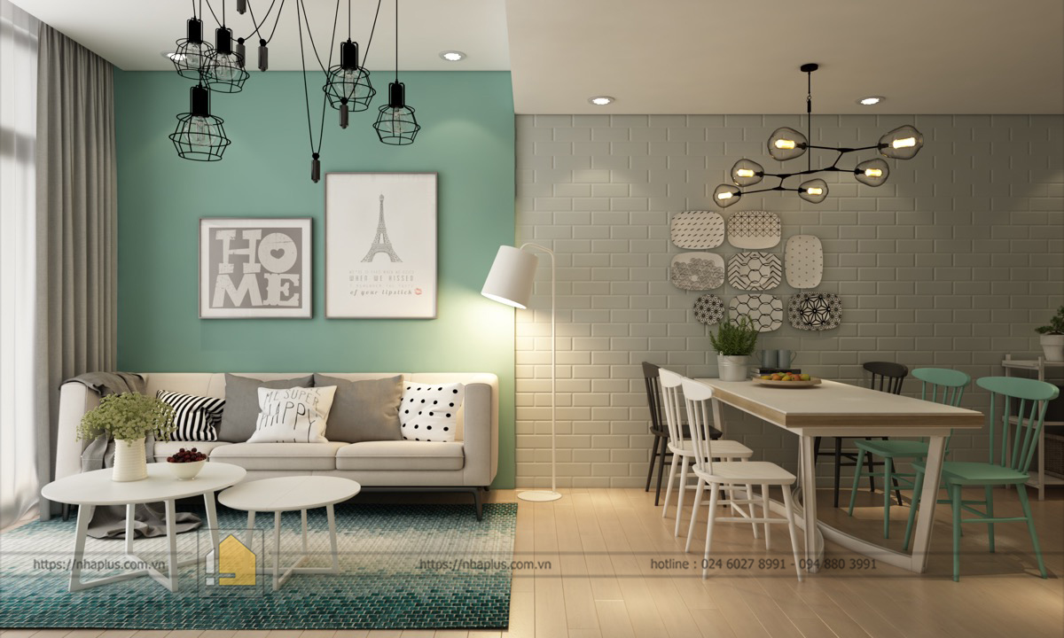 Thiết kế nội thất căn hộ của chị My theo phong cách Bắc Âu Scandinavian