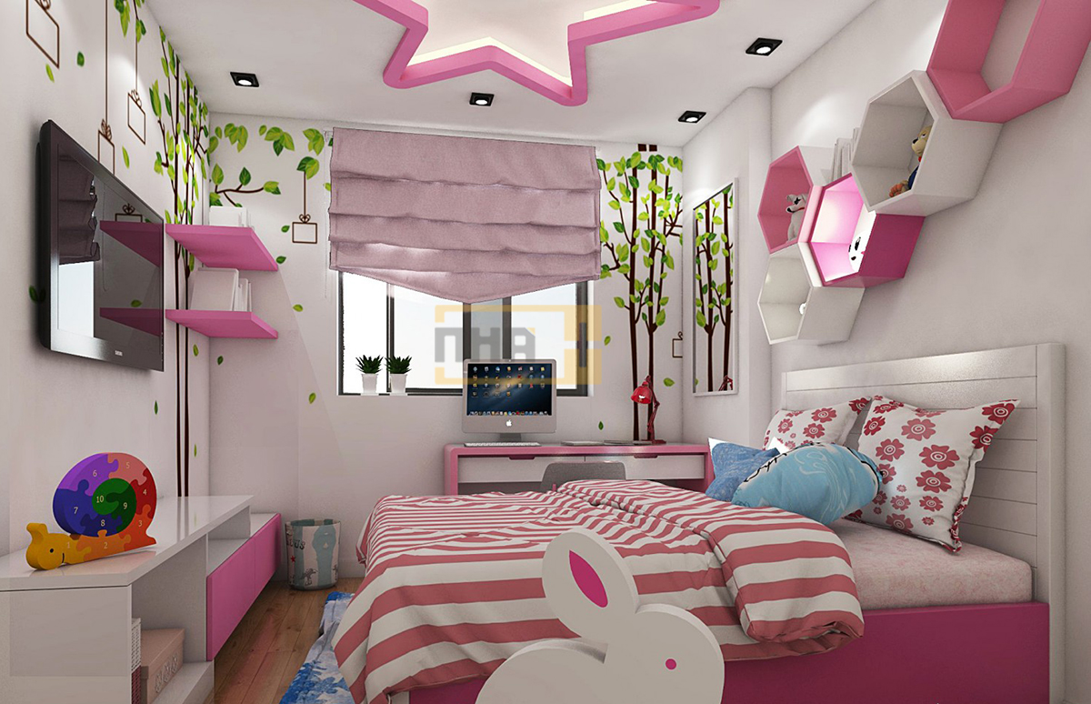 Thiết kế nội thất căn hộ chung cư của chị Hà phong cách âu mỹ.