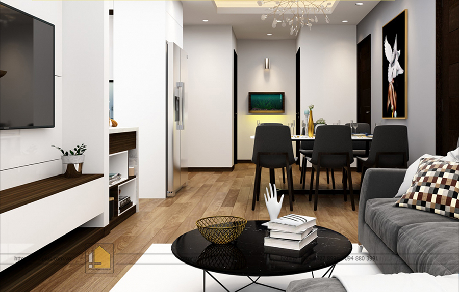 THIẾT KẾ NỘI THẤT CHUNG CƯ CỦA CHỊ QUẾ TẠI AN BÌNH CITY